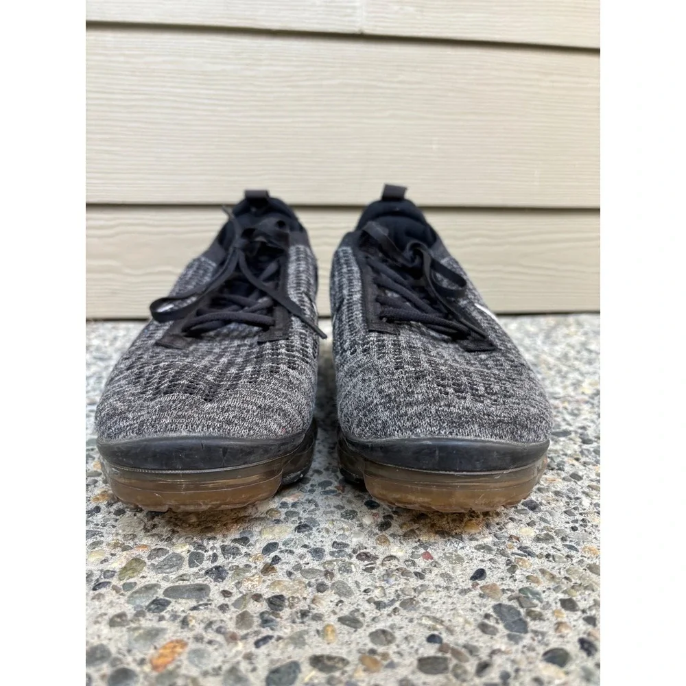 Nike Air VaporMax 2021 FK Mens Black Grey Flyknit Running Shoes DH4084-001